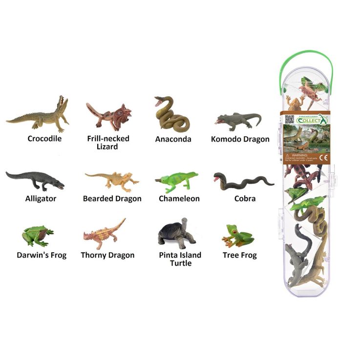 Tubo Mini Reptiles Y Anfibios Collecta - A1194-C Tubo Mini Reptiles Y Anfibios Collecta - A1194-C