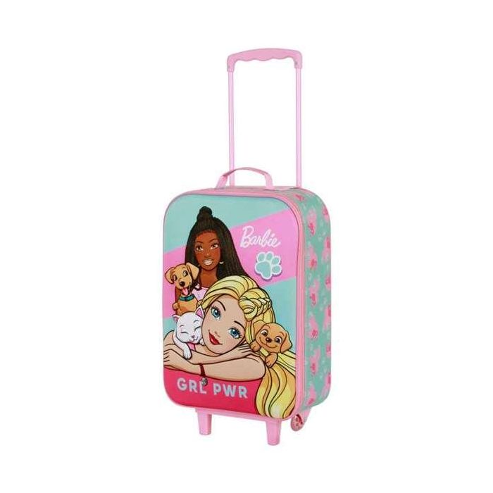 Karactermania Maleta trolley soft 3D Barbie Pets 33 x17 x52 cm Edad: 3+ años 1