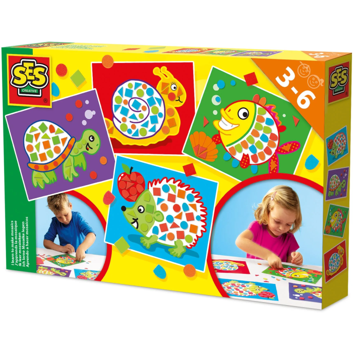 Ses Creative Kit Mosaico para Principiantes con Formas Autoadhesivas