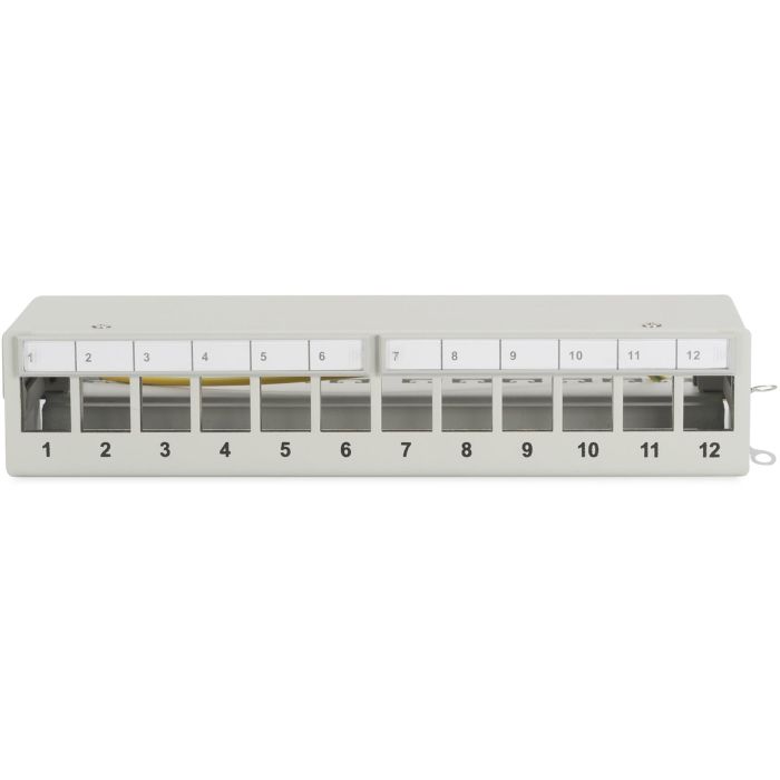 Digitus Patchpanel Modular de Sobremesa 12 Puertos RJ-45 Apantallado, 1U, Color Gris 2