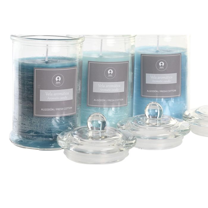 DKD Home Decor Vela de Cristal Colección Básicos Surtido Colores Azul, Verde y Turquesa, Ø 8 x 15 cm, Duración 75 Horas (Pack de 12) 2 DKD Home Decor Vela de Cristal Colección Básicos Surtido Colores Azul, Verde y Turquesa, Ø 8 x 15 cm, Duración 75 Horas (Pack de 12) 2