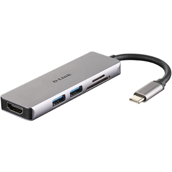 D - link Hub M530 - 2 Puertos USB 3.0, HDMI 4K, Lector de Tarjetas SD/microSD, Compatible con Mac/Windows/Linux D - link Hub M530 - 2 Puertos USB 3.0, HDMI 4K, Lector de Tarjetas SD/microSD, Compatible con Mac/Windows/Linux