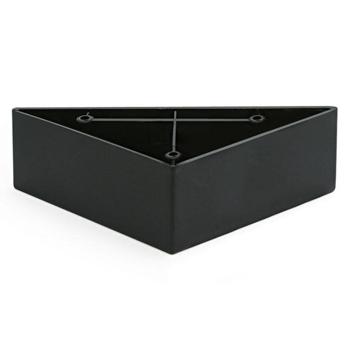 Q&Q Pata de Plástico Suka Negra 140x140 mm | Altura 52 mm para Sofás y Muebles
