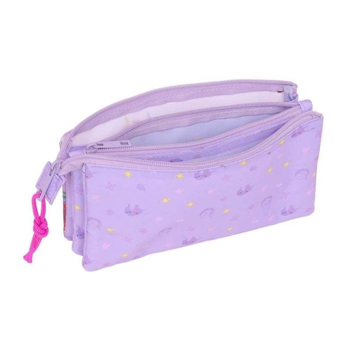 Portatodo triple unicorn academy 22x12x3 cm 2 Portatodo triple unicorn academy 22x12x3 cm 2
