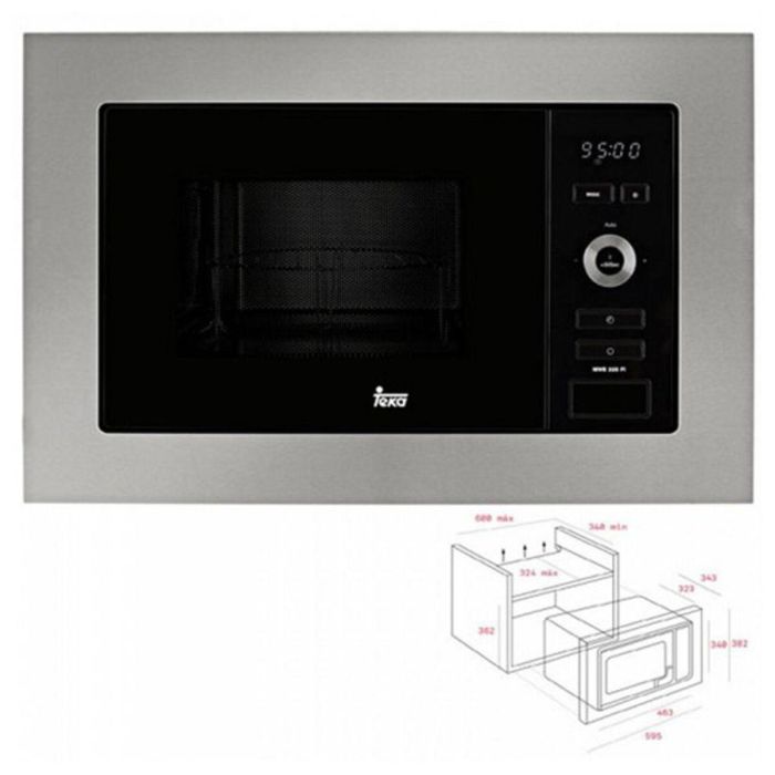 Microondas Integrable con Grill Teka MWE 225 FI 20 L 800W Acero 800 W 20 L