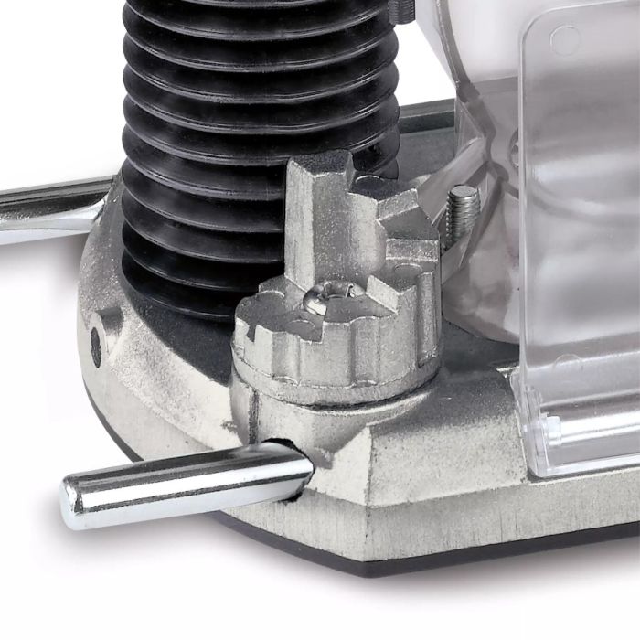 Einhell TC-RO 1155 E Fresadora de Superficie 1100W, Velocidad 11000-30000 RPM, Portaherramientas 6/8mm, Negro/Rojo 3