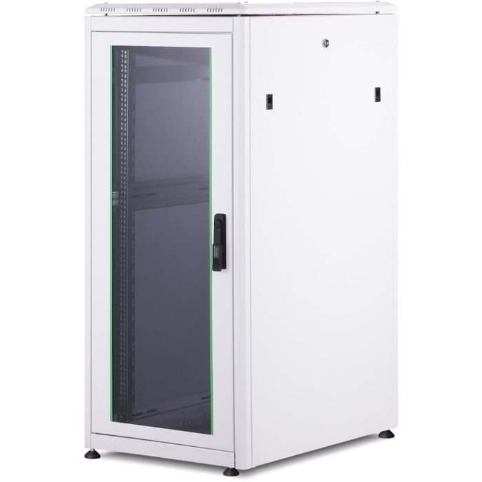 Digitus Armario Red Unique 26HE 1342x600x800mm Gris, Rack Independiente con Puerta Frontal de Vidrio