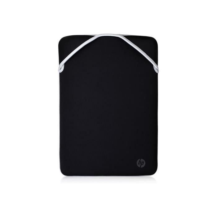 HP Funda Protectora Reversible para Portátil de 15.6 pulgadas, Fabricada en Neopreno Duradero Color Plata, Antigolpes y Arañazos 0 HP Funda Protectora Reversible para Portátil de 15.6 pulgadas, Fabricada en Neopreno Duradero Color Plata, Antigolpes y Arañazos 0