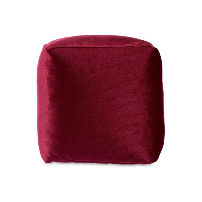 Puff Cuadrado Terciopelo 30X30Cm Granate Giftdecor (4 Unidades) 2 Puff Cuadrado Terciopelo 30X30Cm Granate Giftdecor (4 Unidades) 2