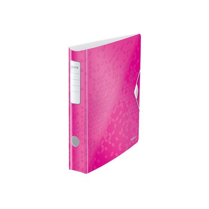 Archivador Palanca Leitz Wow Active A4 180º 50Mm Fucsia Metalizado (Set de 5)