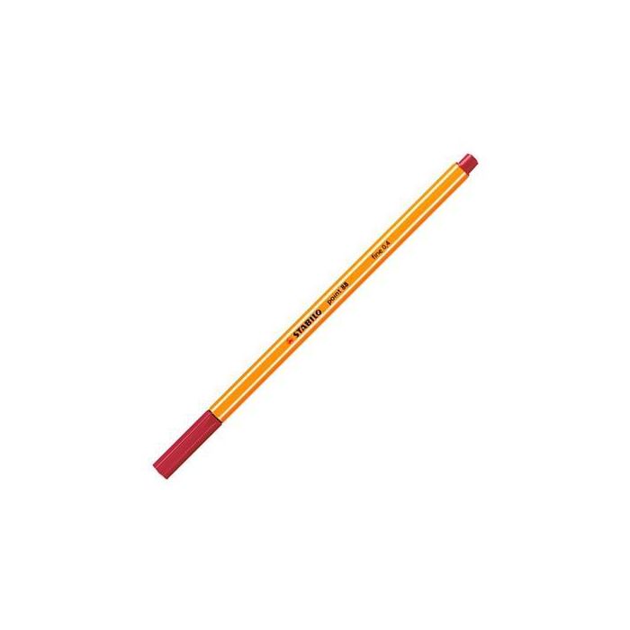 Stabilo Rotulador Point 88 Rojo Oscuro Caja 10 Unidades