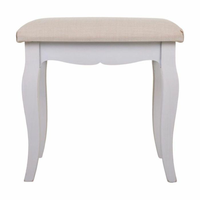 Banqueta Alexandra House Living Blanco Marrón Madera de pino Madera MDF 31 x 41 x 42 cm 5