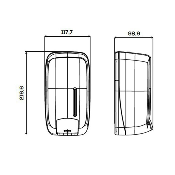 Jofel Dosificador de Jabón Timeless ABS Reciclado Negro para WC de Alta Rotación 1