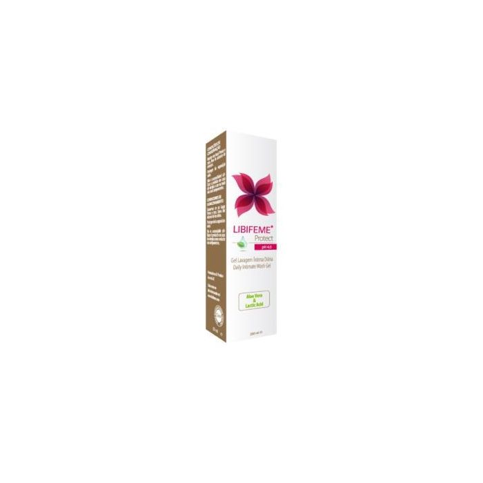 Libifeme Protect Gel Lavado Íntimo 200ml - Con Ácido Láctico, Lactobacillus y Aloe Vera para Defensa Natural