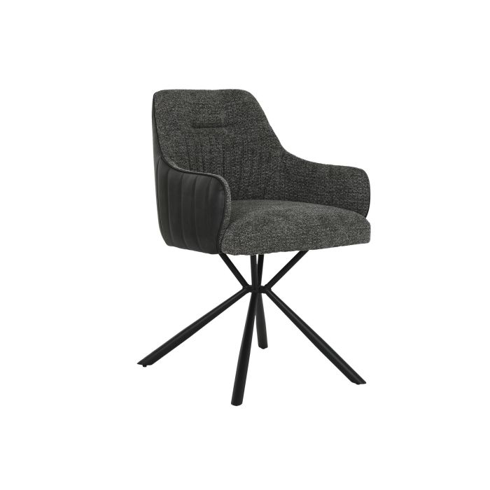 Silla Moderno DKD Home Decor Gris Negro 61 x 82 x 56 cm (2 Unidades) Silla Moderno DKD Home Decor Gris Negro 61 x 82 x 56 cm (2 Unidades)