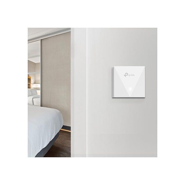 TP-LINK Punto de acceso Wi-Fi 6 de banda dual de placa de pared AX3000 PUERTO: 2 puertos Gigabit RJ45 VELOCIDAD: 574Mbps en 2,4GHz + 2402Mbps en 5GHz 4 TP-LINK Punto de acceso Wi-Fi 6 de banda dual de placa de pared AX3000 PUERTO: 2 puertos Gigabit RJ45 VELOCIDAD: 574Mbps en 2,4GHz + 2402Mbps en 5GHz 4