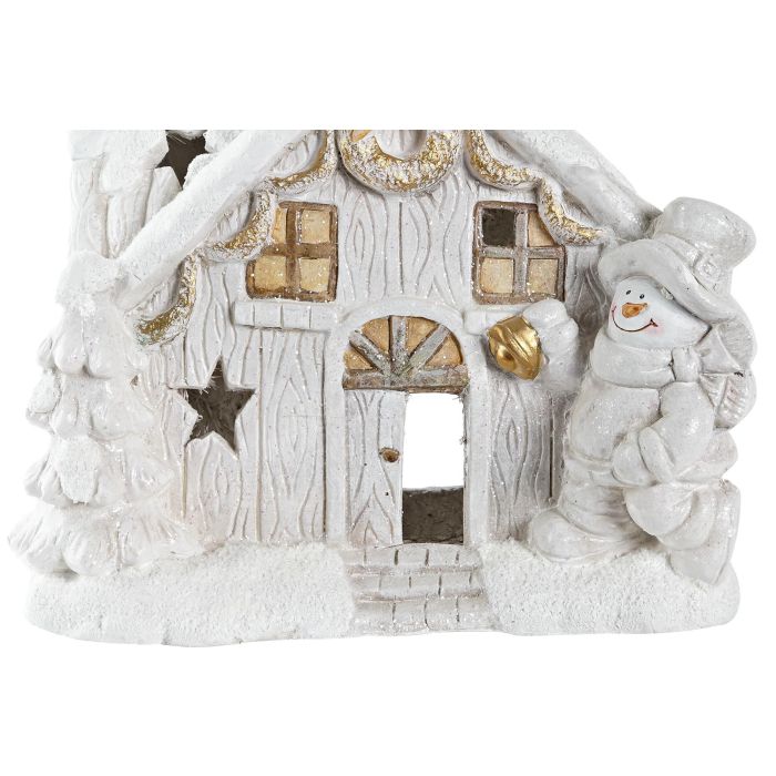 Casa Navidad Moderna DKD Home Decor Blanco 21 x 45 x 38 cm (2 Unidades) 1