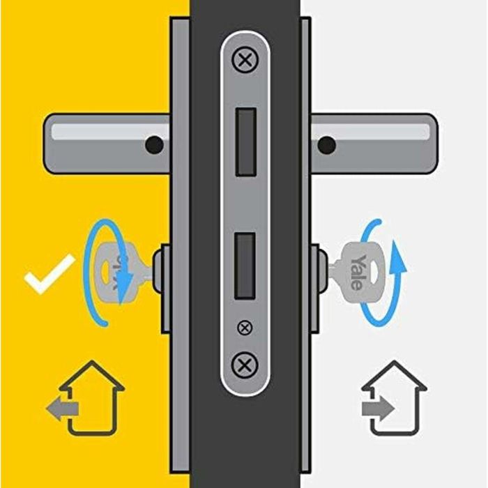 Yale Cilindro de Cierre Desmontable para Puerta de Entrada/Exterior - 6 Pines, 4 Llaves - 35 x 35 mm 4 Yale Cilindro de Cierre Desmontable para Puerta de Entrada/Exterior - 6 Pines, 4 Llaves - 35 x 35 mm 4