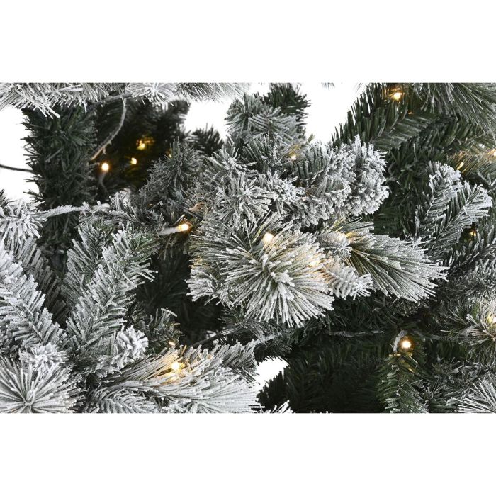 DKD Home Decor Árbol de Navidad Alpina Nevado con Luz LED Cálida 240 cm Alto 155 cm Ancho Verde 1708 Ramas Desmontable 5 DKD Home Decor Árbol de Navidad Alpina Nevado con Luz LED Cálida 240 cm Alto 155 cm Ancho Verde 1708 Ramas Desmontable 5