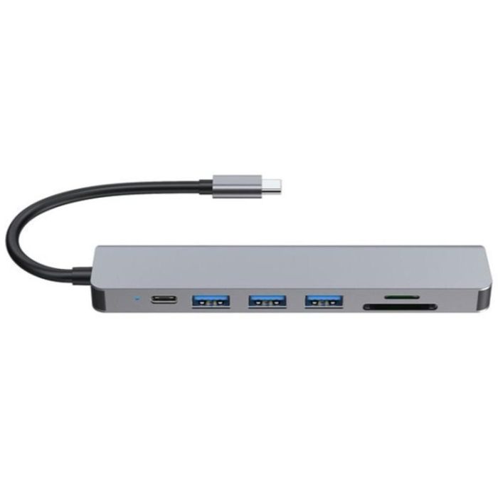 Equip Adaptador Multifuncional 7 en 1 USB-C 133494 con HDMI 4K/60Hz, 3 Puertos USB 3.2, Lector TF/Micro SD y Carga 100W PD 2 Equip Adaptador Multifuncional 7 en 1 USB-C 133494 con HDMI 4K/60Hz, 3 Puertos USB 3.2, Lector TF/Micro SD y Carga 100W PD 2