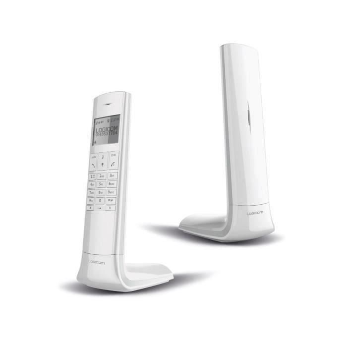 Contestador telefónico inalámbrico Logicom Luxia 150 Solo Blanco Gris 2 Contestador telefónico inalámbrico Logicom Luxia 150 Solo Blanco Gris 2