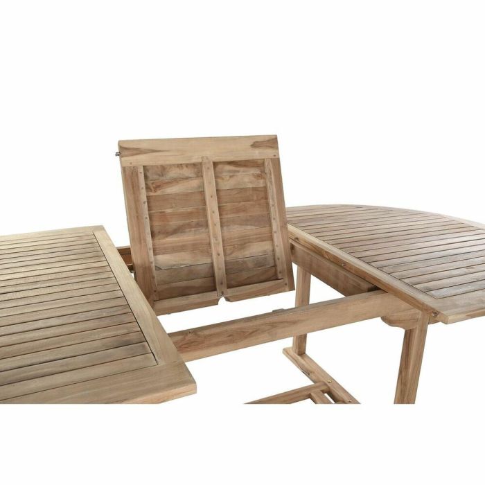 Mesa de Comedor DKD Home Decor Marrón Extensible Teca (180 x 120 x 75 cm) 6 Mesa de Comedor DKD Home Decor Marrón Extensible Teca (180 x 120 x 75 cm) 6