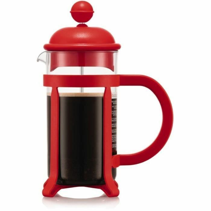 Bodum Cafetera de Prensa Francesa Java Marco y Tapa de Plástico 3 Tazas 0,35 L Rojo 0 Bodum Cafetera de Prensa Francesa Java Marco y Tapa de Plástico 3 Tazas 0,35 L Rojo 0