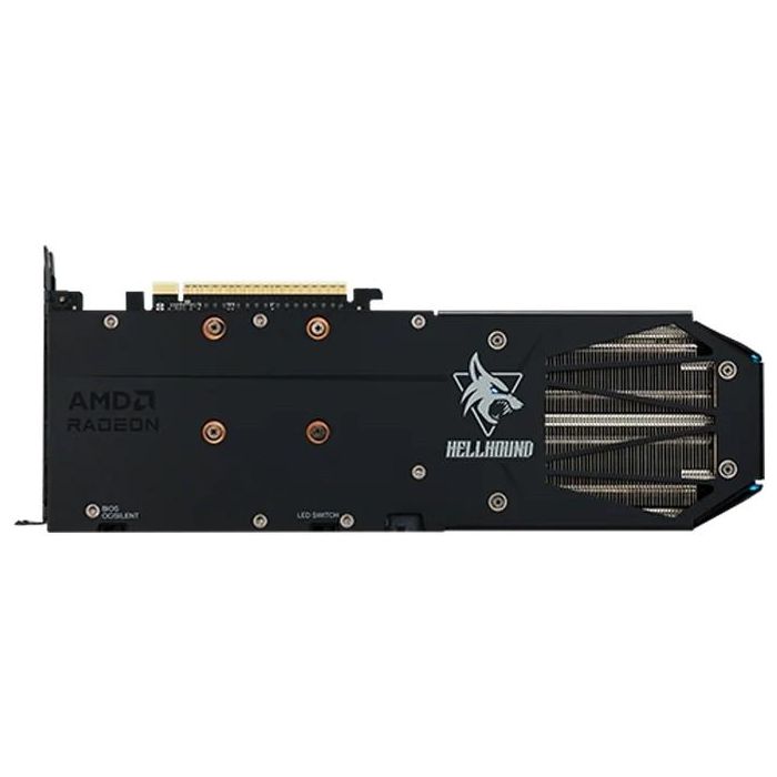 PowerColor RX 9060 XT 8GB GDDR6 Radeon Hellhound OC 3 Fan Tarjeta Gráfica 4