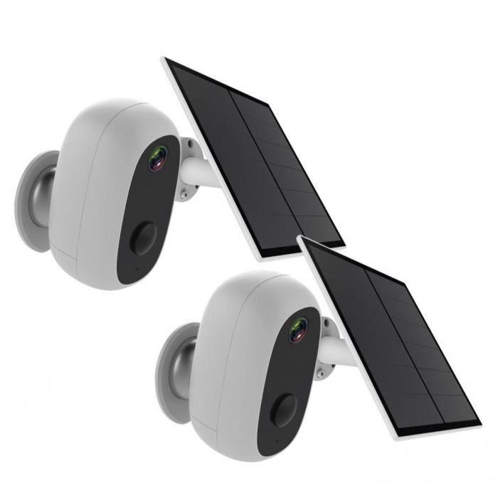 2 cámaras con panel solar - CHACON - 2-IPCAM-BE03-PS - Exterior - WiFi 2 cámaras con panel solar - CHACON - 2-IPCAM-BE03-PS - Exterior - WiFi