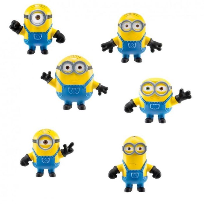 Bandai rojo Figuras Mini Goo Jit Zu Minions 1