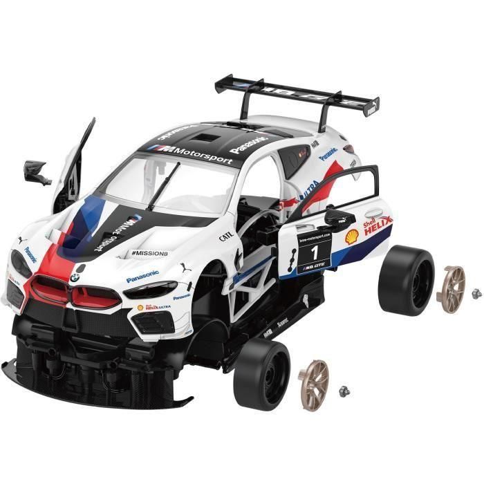 Coche Teledirigido - TURBO CHALLENGE - BMW M8 GTE - Blanco - 1/18 - Fácil montaje 2 Coche Teledirigido - TURBO CHALLENGE - BMW M8 GTE - Blanco - 1/18 - Fácil montaje 2