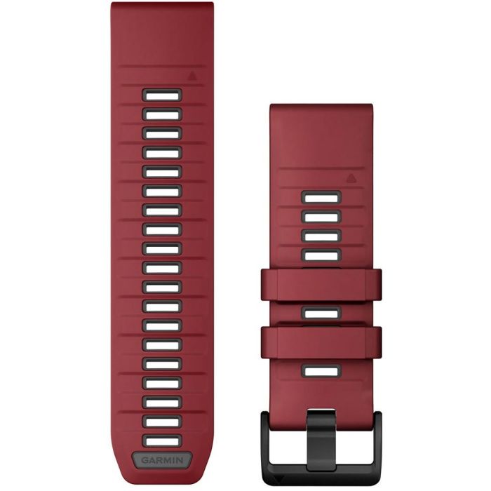 Garmin Correa QuickFit 26mm de Silicona para fēnix/D2/Descent - Marsala/Grafito