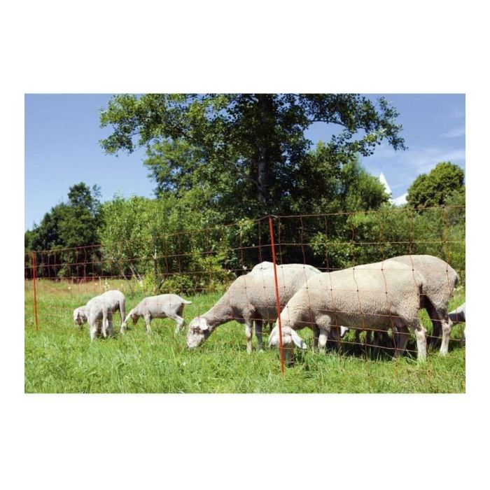 Kerbl Red Electrificable para Ovejas - Ovinete con 14 Postes, 90cm Alto x 50m Largo 8