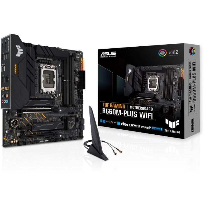 ASUS TUF GAMING B660M-PLUS WiFi Placa Base Micro ATX Intel B660 LGA 1700 DDR5 Wi-Fi 6 90MB1AZ0-M0EAY0