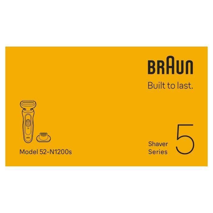 Afeitadora eléctrica BRAUN Serie 5 - Negra - Batería de 50 minutos de duración - Carga rápida de 5 minutos 5 Afeitadora eléctrica BRAUN Serie 5 - Negra - Batería de 50 minutos de duración - Carga rápida de 5 minutos 5