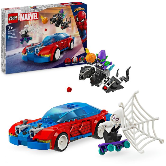 Lego Juego de Construcción Marvel Coche de Carreras de Spider-Man y Duende Verde Venomizado (Edad 7+ Años) 13