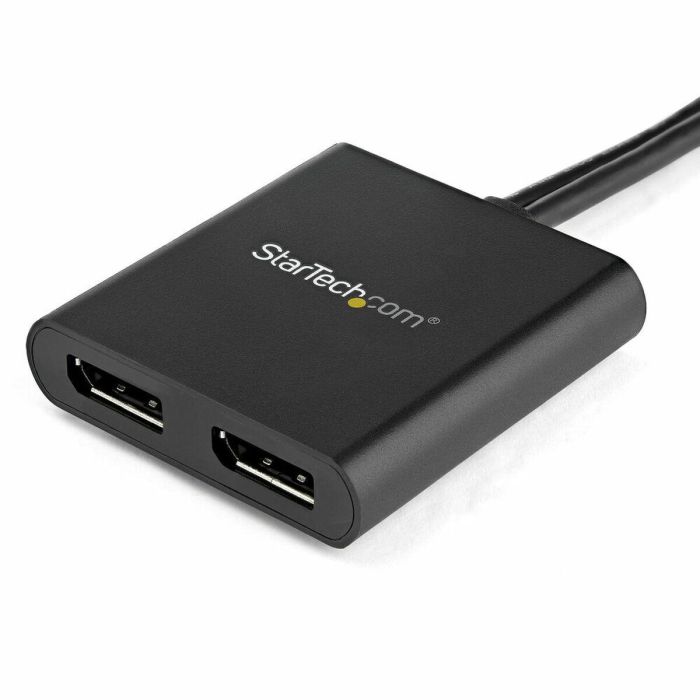 Splitter DisplayPort Startech MSTDP122DP Negro 4K Ultra HD 2 Splitter DisplayPort Startech MSTDP122DP Negro 4K Ultra HD 2