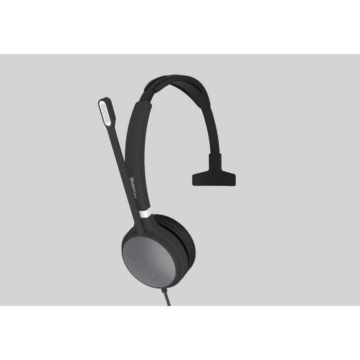 Yealink UH36 Auriculares USB con Cable para Comunicaciones Unificadas UC, Micrófono con Cancelación de Ruido, Jack 3.5mm, Cómodos 12