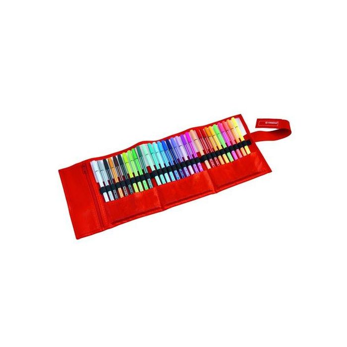 Stabilo Rotulador punta de fibra Pen 68, trazo 1mm, estuche Rollerset de 30 unidades colores surtidos