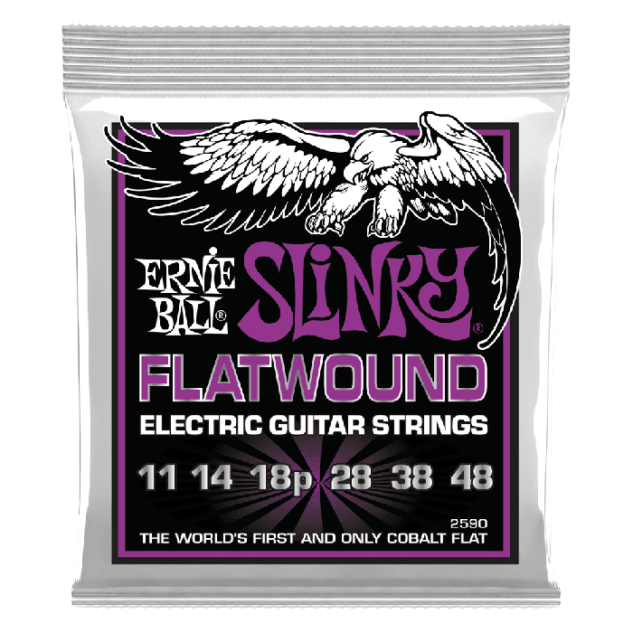 Juego Eléctrica Entorchado Plano Power Slinky 11-48 2 Juego Eléctrica Entorchado Plano Power Slinky 11-48 2
