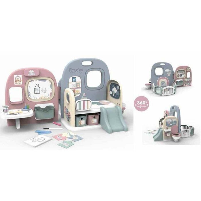 Smoby SMOB240307 Set de Puericultura Guardería con 5 Espacios y 27 Accesorios 1 Smoby SMOB240307 Set de Puericultura Guardería con 5 Espacios y 27 Accesorios 1