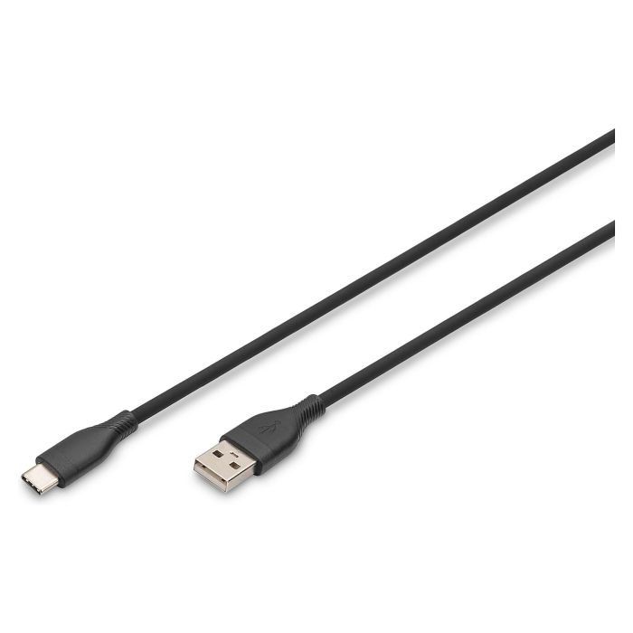 DIGITUS Cable USB 2.0 de Silicona Tipo C a USB A, 0.5m, Negro 0 DIGITUS Cable USB 2.0 de Silicona Tipo C a USB A, 0.5m, Negro 0