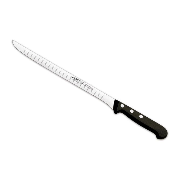 Arcos Cuchillo Jamonero Flexible con Alveolos 240 mm Serie Universal Acero Nitrum Mango Negro Bactiproof 0 Arcos Cuchillo Jamonero Flexible con Alveolos 240 mm Serie Universal Acero Nitrum Mango Negro Bactiproof 0