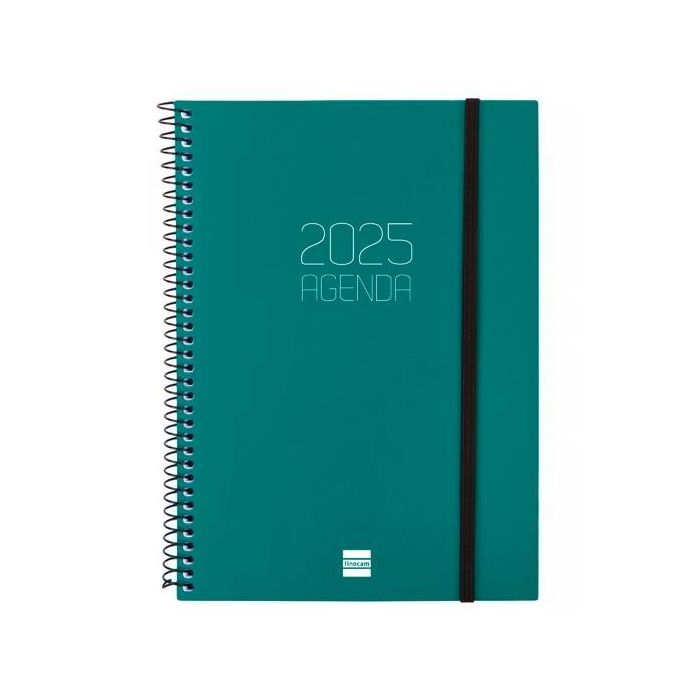 Finocam Agenda Anual Opaque Espiral E10-155x212 mm Svh Verde 2025