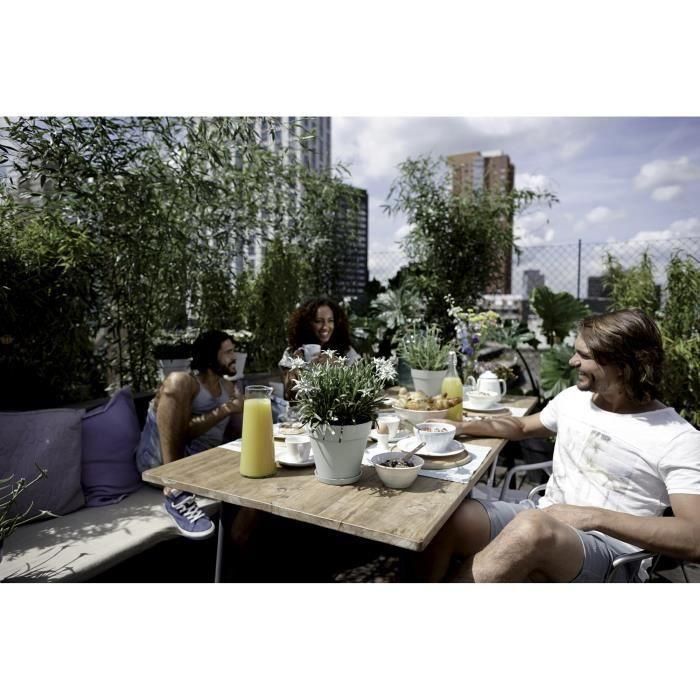 Elho redondea la olla loft urban - Ø 30 cm - azul vintage 2