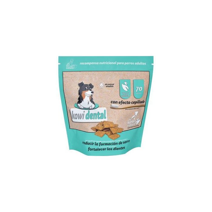 Kowi Nature Vet Snack Dental para Perros, Ayuda a Reducir Sarro y Fortalecer Dientes 70 G