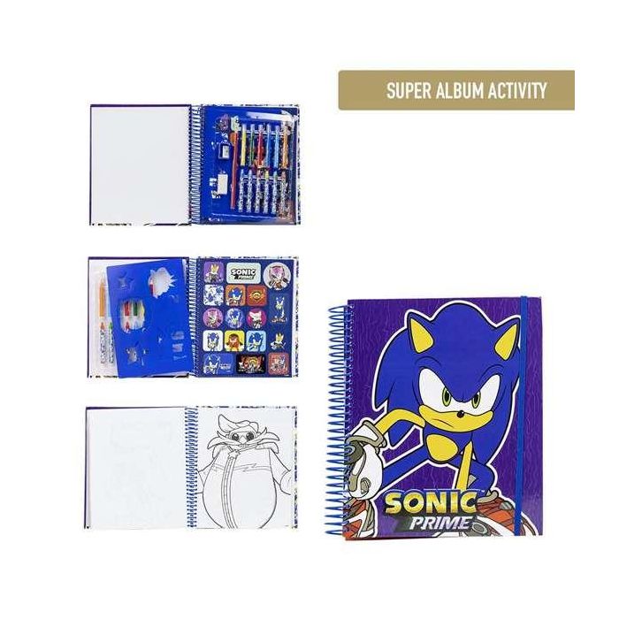 Album actividades coloreable sonic prime 2