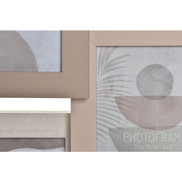 Marco Multifoto Urban DKD Home Decor Melocoton Beige 2 x 50 x 58 cm (6 Unidades) 1 Marco Multifoto Urban DKD Home Decor Melocoton Beige 2 x 50 x 58 cm (6 Unidades) 1