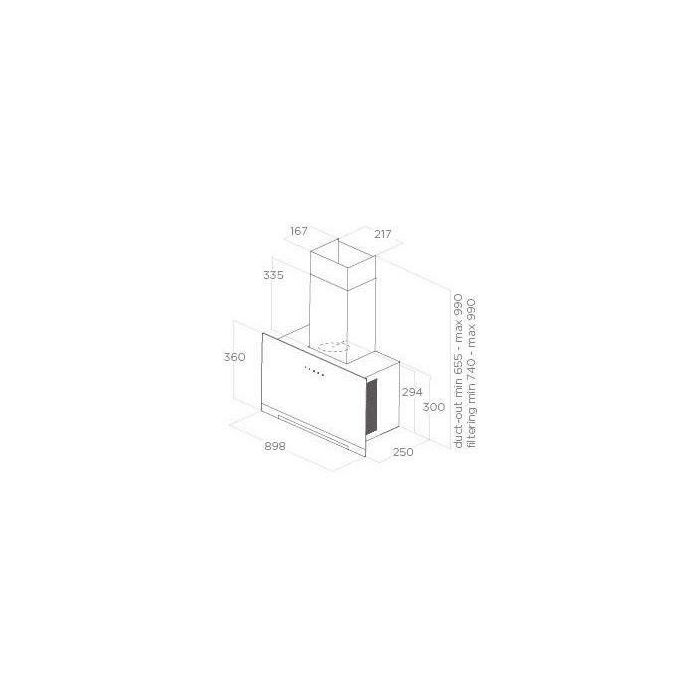 Elica Campana de Pared Aplomb ELI8020283049970 - 90 cm Blanca 4
