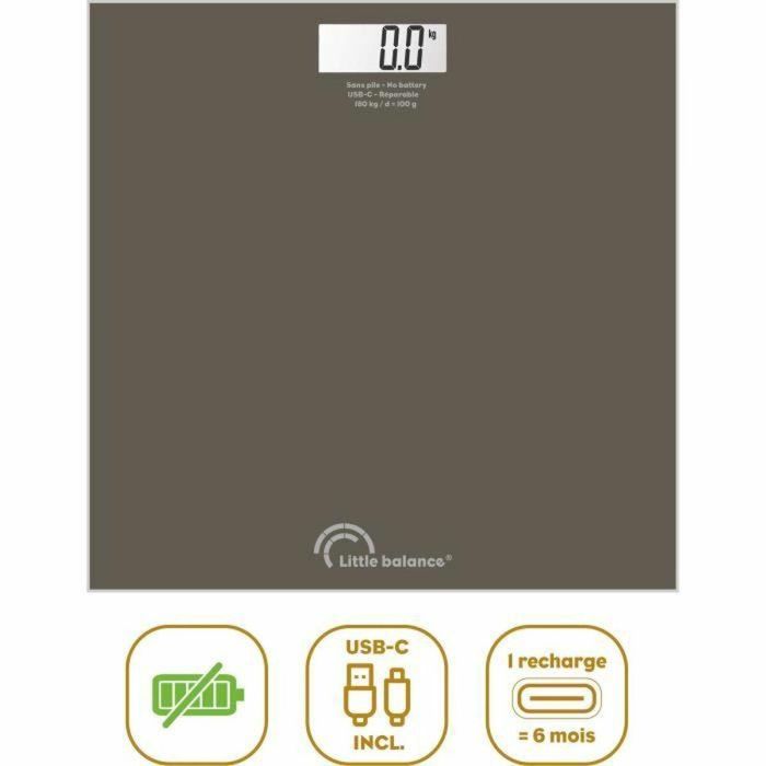 Little Balance LIT3760240788430 Báscula de baño SB3 USB-C Tonka Little Balance LIT3760240788430 Báscula de baño SB3 USB-C Tonka